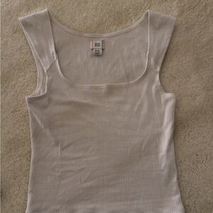 BDG ribbed square neck tank top